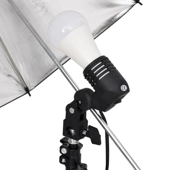 Kit per Studio Fotografico con Set di Luci e Fondale 3094716