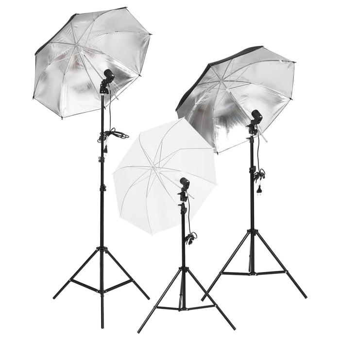 Kit per Studio Fotografico con Set Luci, Fondale e Riflettore 3094722
