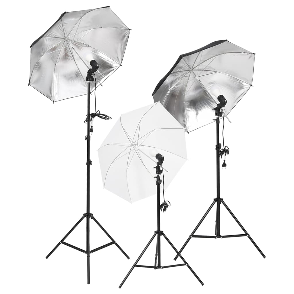 Kit per Studio Fotografico con Set Luci, Fondale e Riflettore 3094724