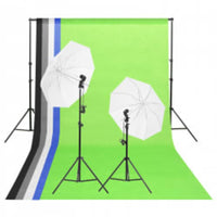 Kit per Studio Fotografico con Set Luci, Fondale e Riflettore 3094732