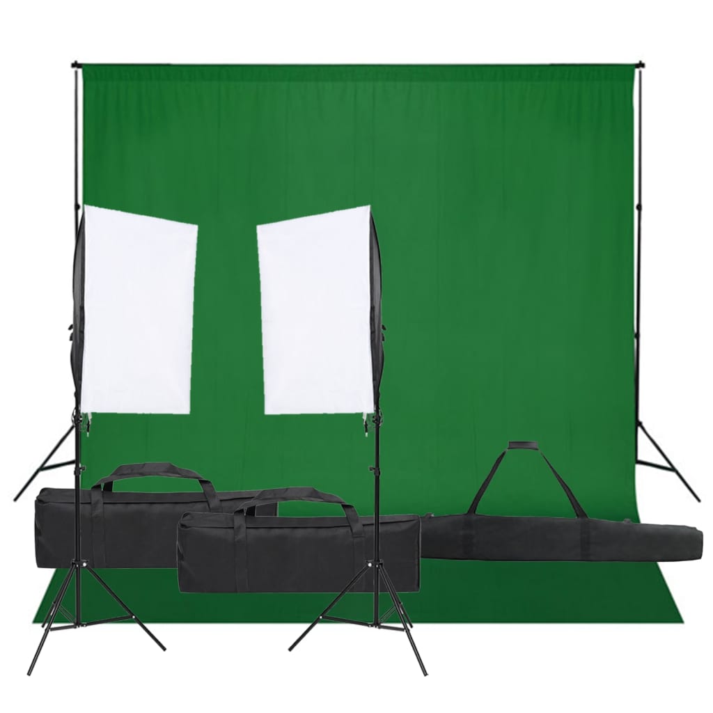 Kit per Studio Fotografico con Set di Luci e Fondalecod mxl 121431