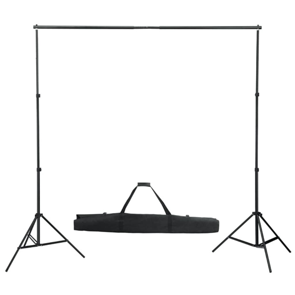 Kit studio fotografico con illuminazione e fondale nero 02_0042402