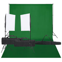 Kit studio fotografico con illuminazione e fondale nero 02_0042411