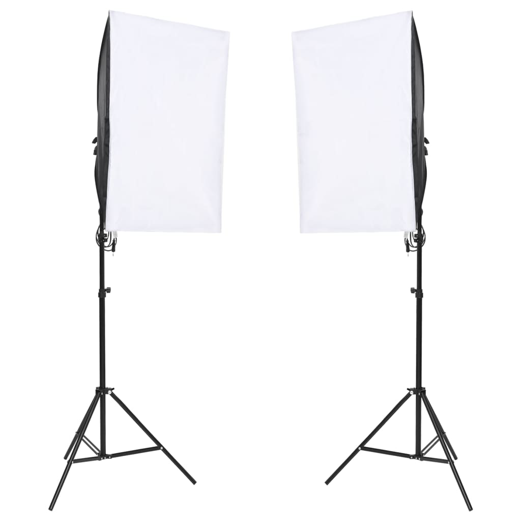 Kit studio fotografico con illuminazione e fondale nero 02_0042411