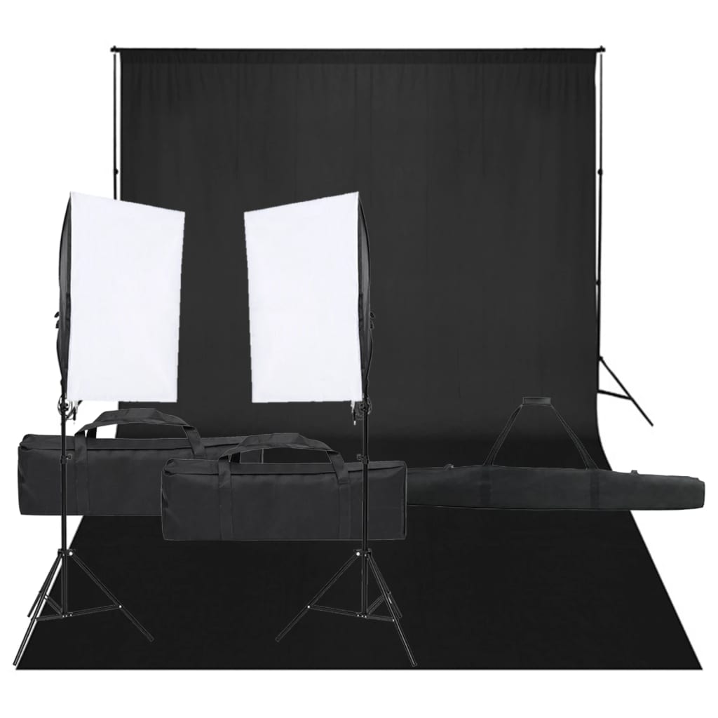 Kit per Studio Fotografico con Set di Luci e Fondalecod mxl 97497