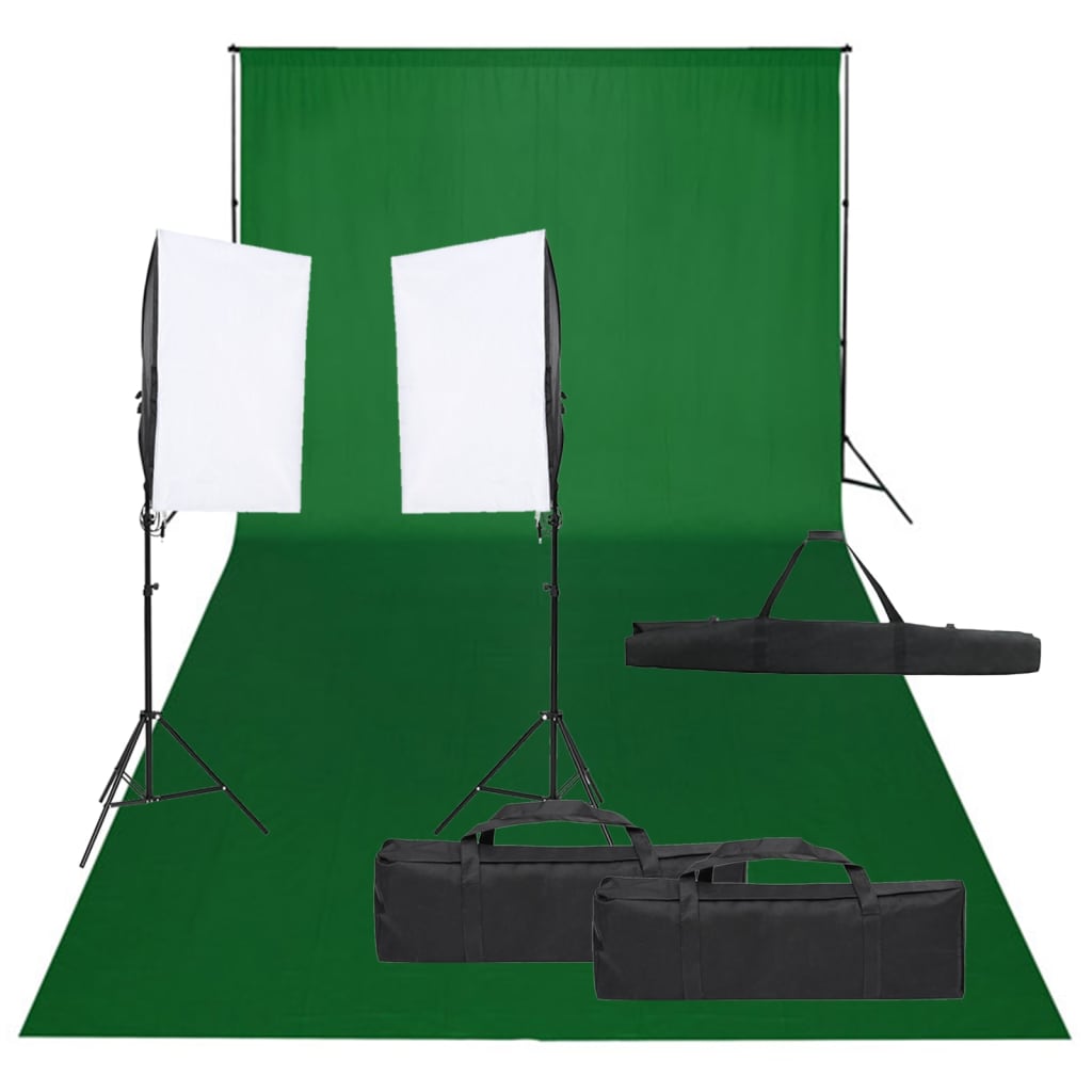 Kit per Studio Fotografico con Set di Luci e Fondalecod mxl 121429