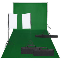 Kit per Studio Fotografico con Set di Luci e Fondalecod mxl 121429