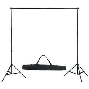 Kit studio fotografico con illuminazione e fondale nero 02_0042401