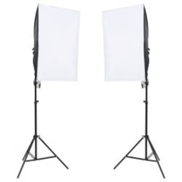 Kit per studio fotografico con fondale luminoso e riflettore nero 02_0042462