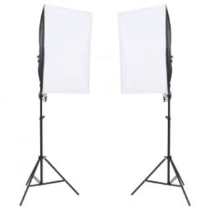 Kit per studio fotografico con fondale luminoso e riflettore nero 02_0042444