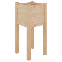 Fioriere da Giardino 2 pz 31x31x70 cm in Legno Massello di Pino 810780