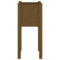 Fioriera Giardino Marrone Ambra 31x31x70 cm Legno Massello Pino