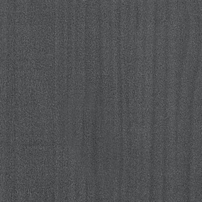 Vaso per fioriera aiuola rialzata piante fiori giardino terrazze set da 2 70 x 70 x 70 cm legno di pino massiccio grigio 02_0039004