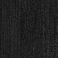 Fioriera rialzata per aiuola fioriera per terrazza giardino esterno 70 x 70 x 70 cm legno massello di pino nero 02_0038563