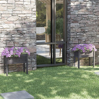 Fioriere da Giardino 2 pz Grigie 70x31x70 cm in Legno di Pino 810824