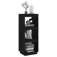 Libreria/Divisorio Nero 40x35x103 cm in Legno Massello di Pino cod mxl 25275
