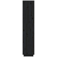 Libreria/Divisorio Nero 40x35x167 cm in Legno Massello di Pino 810858
