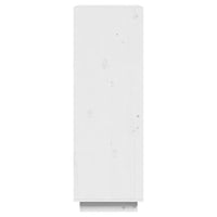 Libreria/Divisorio Bianco 60x35x103cm in Legno Massello di Pino 810865