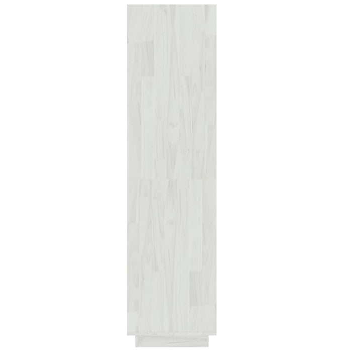 Libreria/Divisorio Bianco 60x35x135 cm Legno Massello di Pino