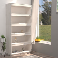 Libreria/Divisorio Bianco 80x35x167 cm in Massello di Pino 810895