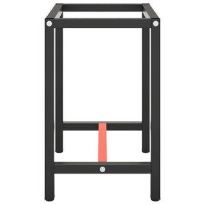 Telaio per Banco da Lavoro Nero Rosso Opaco 70x50x79 cm Metallo 151449