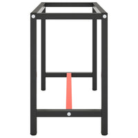 Telaio Banco da Lavoro Nero e Rosso Opaco 110x50x79 cm Metallo 151450