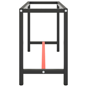 Telaio Banco da Lavoro Nero e Rosso Opaco 140x50x79 cm Metallo 151451