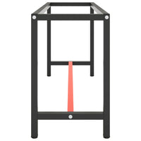Telaio Banco da Lavoro Nero e Rosso Opaco 170x50x79 cm Metallo
