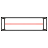 Telaio Banco da Lavoro Nero e Rosso Opaco 170x50x79 cm Metallo