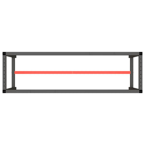 Telaio Banco da Lavoro Nero e Rosso Opaco 170x50x79 cm Metallo 151452