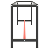 Telaio Banco da Lavoro Nero e Rosso Opaco 190x50x79 cm Metallo cod mxl 78275