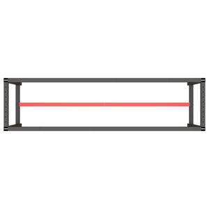 Telaio Banco da Lavoro Nero e Rosso Opaco 190x50x79 cm Metallo cod mxl 78275