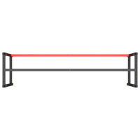 Telaio Banco da Lavoro Nero e Rosso Opaco 220x57x79 cm Metallo 151458