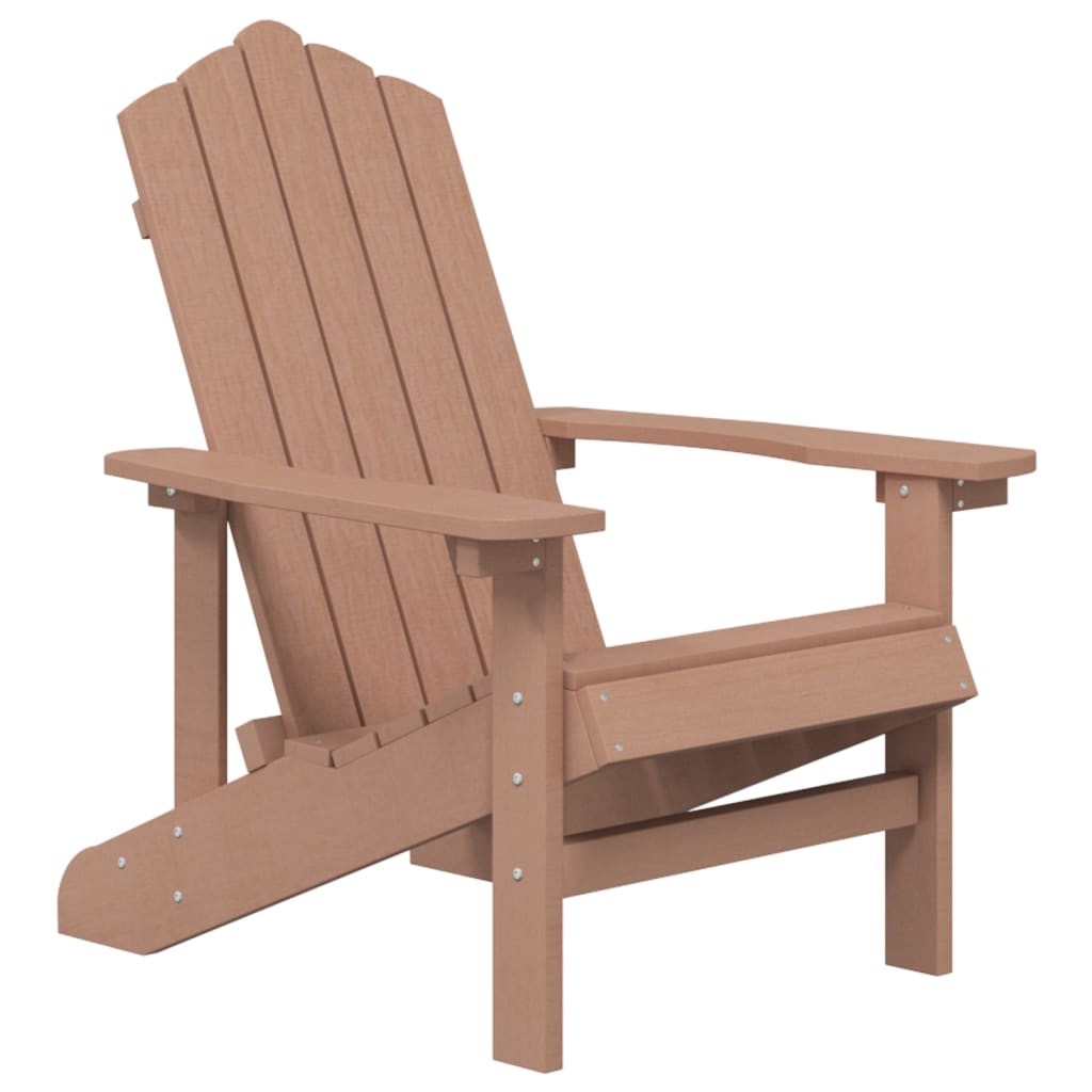 Sedia da Giardino Adirondack Marrone in HDPE 318639