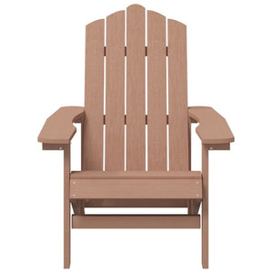 Sedia da Giardino Adirondack Marrone in HDPE 318639