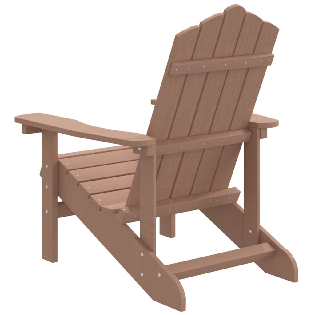 Sedia da Giardino Adirondack Marrone in HDPE 318639
