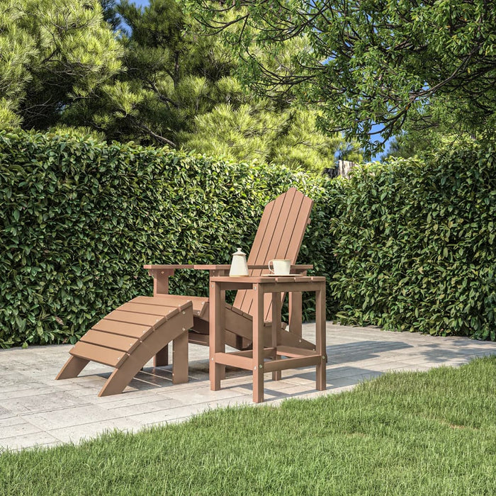 Tavolo da Giardino Adirondack Marrone 38x38x46 cm HDPE 318643