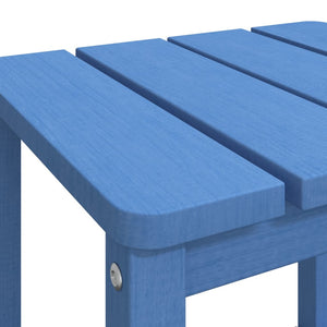 Tavolo da Giardino Adirondack Blu Acqua 38x38x46 cm HDPE 318644