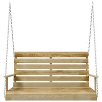 Panchina a Dondolo 110 cm in Legno di Pino Impregnato cod mxl 41899