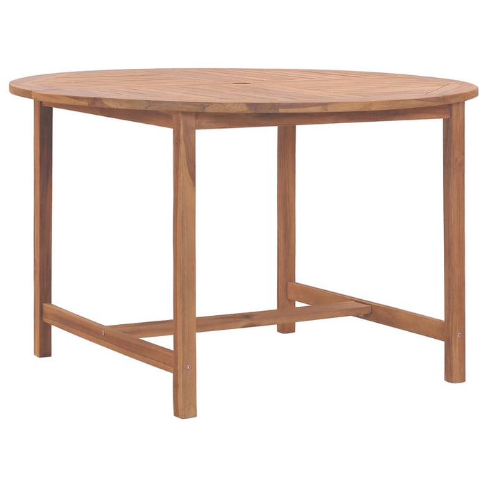 Tavolo da Pranzo da Giardino Ã˜110x75 cm Legno Massello di Teak  cod mxl 34304
