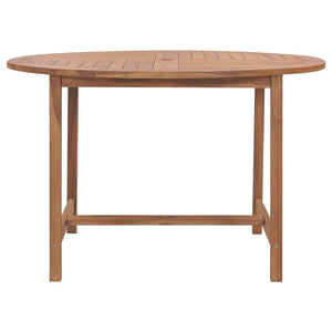 Tavolo da Pranzo da Giardino Ã˜110x75 cm Legno Massello di Teak  cod mxl 34304