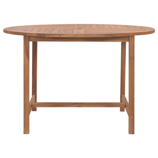 Tavolo da Pranzo da Giardino Ã˜110x75 cm Legno Massello di Teak  cod mxl 34304