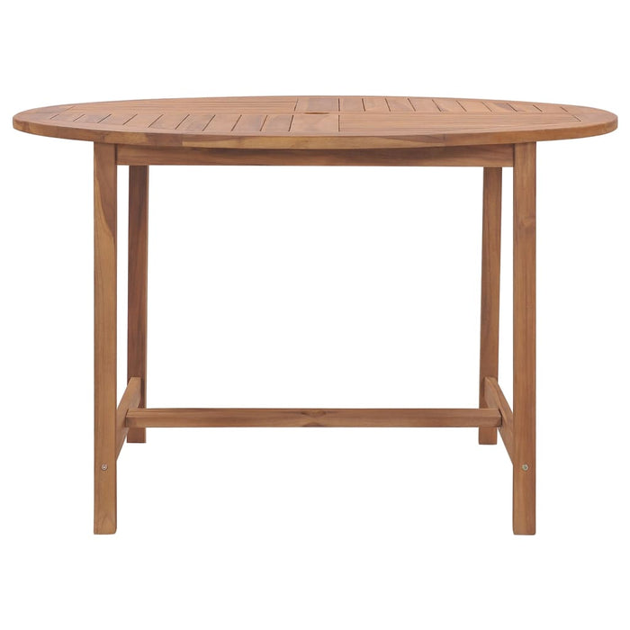 Tavolo da Pranzo da Giardino Ã˜110x75 cm Legno Massello di Teak  cod mxl 34304