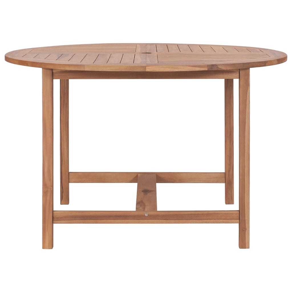 Tavolo da Pranzo da Giardino Ã˜110x75 cm Legno Massello di Teak  cod mxl 34304