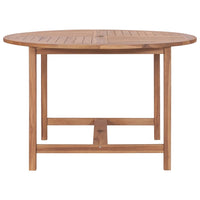 Tavolo da Pranzo da Giardino Ã˜110x75 cm Legno Massello di Teak  cod mxl 34304