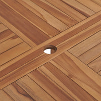 Tavolo da Pranzo da Giardino Ã˜110x75 cm Legno Massello di Teak  cod mxl 34304