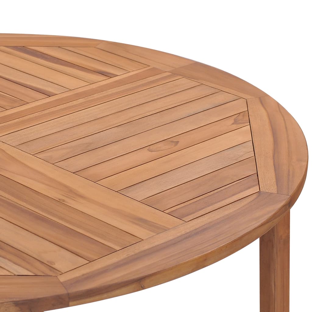 Tavolo da Pranzo da Giardino Ã˜110x75 cm Legno Massello di Teak  cod mxl 34304