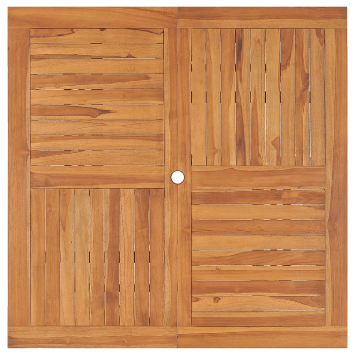 Tavolo Pranzo da Giardino Ã˜110x110x75 cm Legno Massello di Teak cod mxl 40914