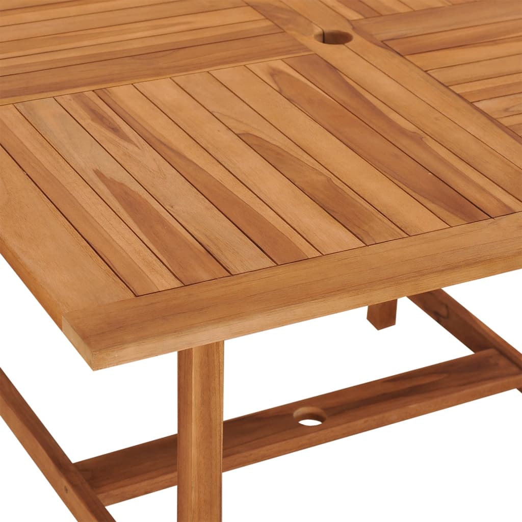 Tavolo Pranzo da Giardino Ã˜110x110x75 cm Legno Massello di Teak cod mxl 40914