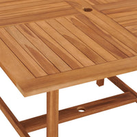 Tavolo Pranzo da Giardino Ã˜110x110x75 cm Legno Massello di Teak cod mxl 40914